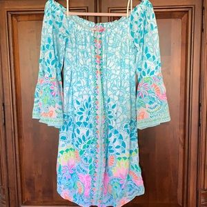 Lilly Pulitzer Nevie off shoulder dress Large